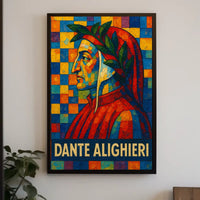 Dante Alighieri A Mosaic Tribute Poster