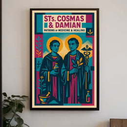 Saints Cosmas And Damian Patrons Of Poster