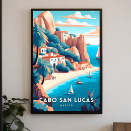 Cabo San Lucas Tranquil Seaside View Travel Poster