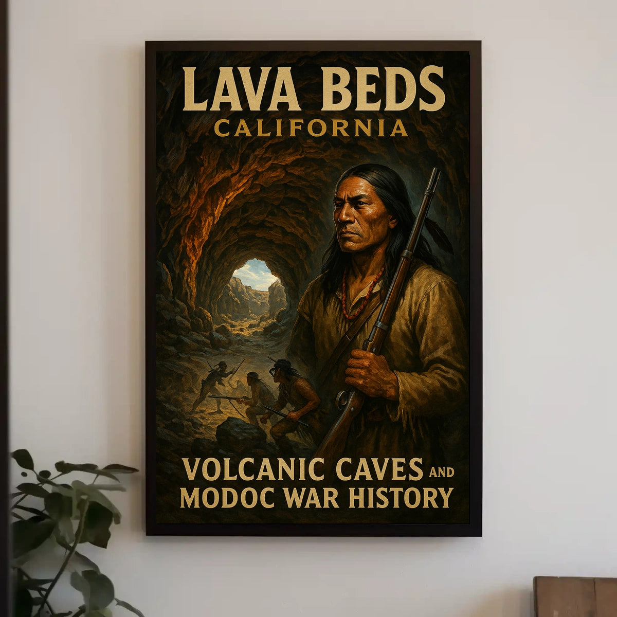 Lava Beds Volcanic Caves And Modoc War Poster