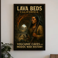 Lava Beds Volcanic Caves And Modoc War Poster