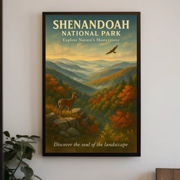 Shenandoah National Park Serene Autumn Scene National Park Poster