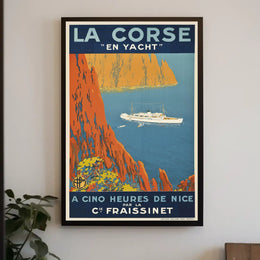 La Corse En Yacht Poster