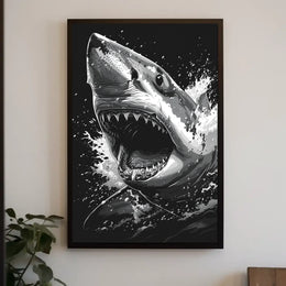 The Ferocious Shark Poster