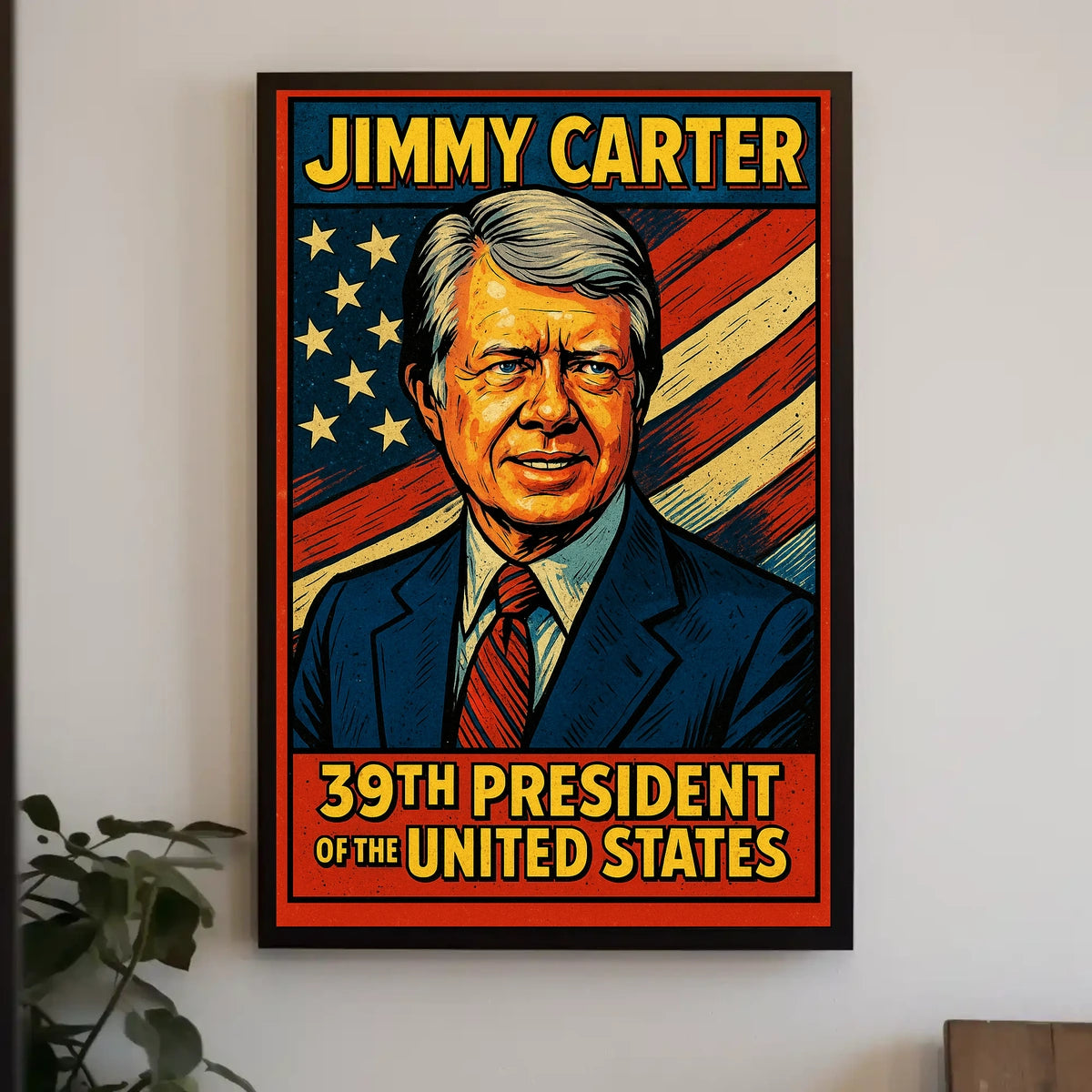 Jimmy Carter 39th President Poster Wall Art For Home Decor