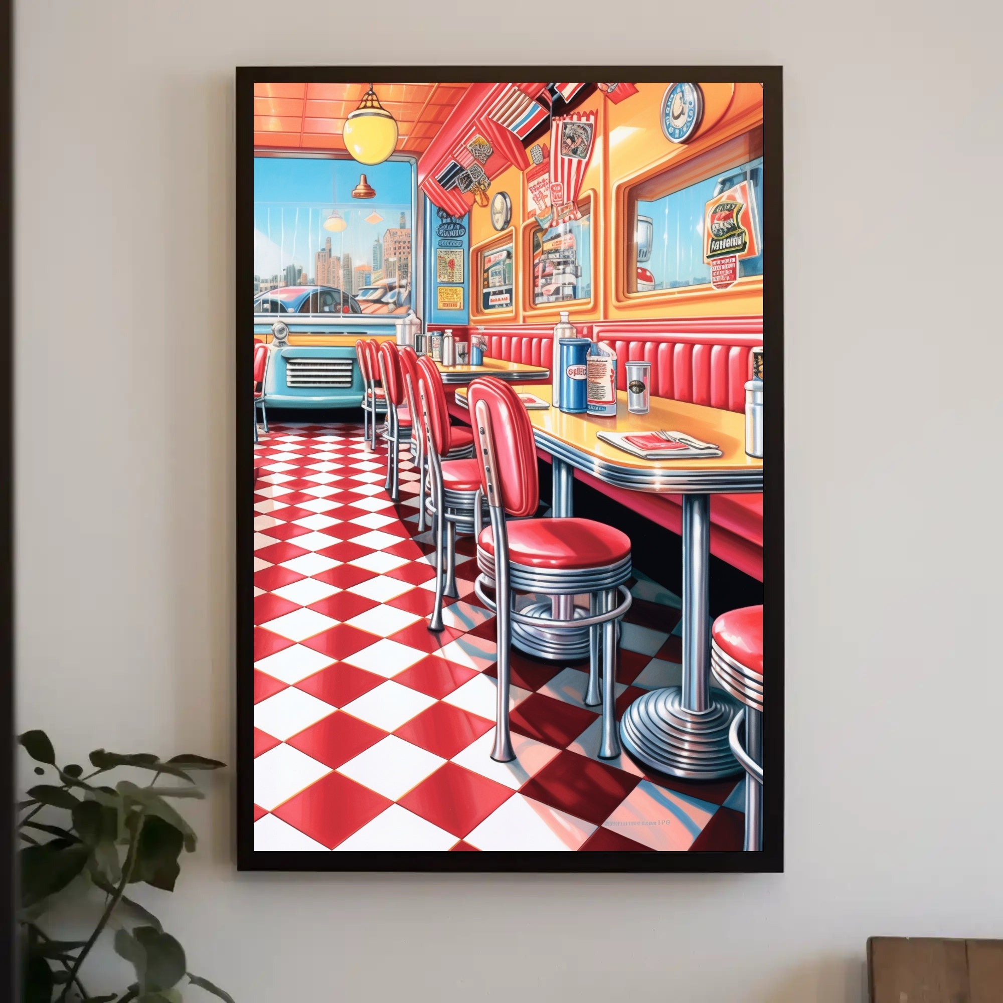 Nostalgic Diner Vibes Poster