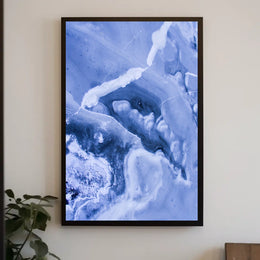 Frozen Veins Abstract Art Poster