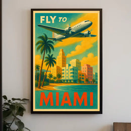 Fly to Miami Poster