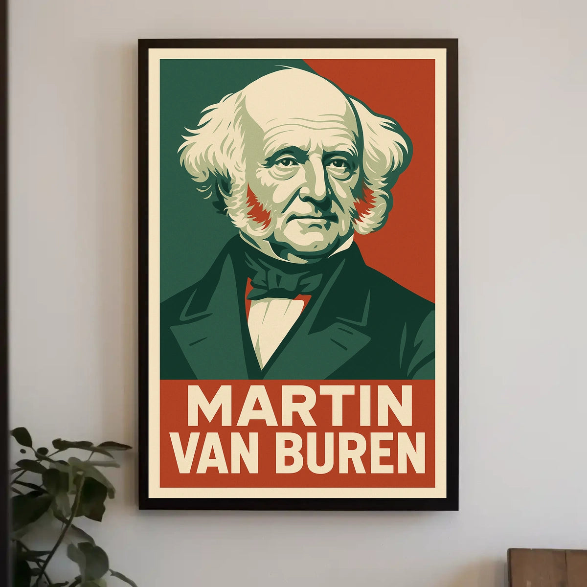 Martin Van Buren Heritage Portrait Lithograph Poster