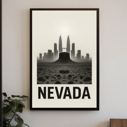 Nevada Urban Meets Desert Poster