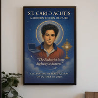 St. Carlo Acutis A Modern Beacon of Faith Poster