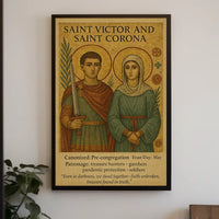 Saint Victor And Saint Corona Poster