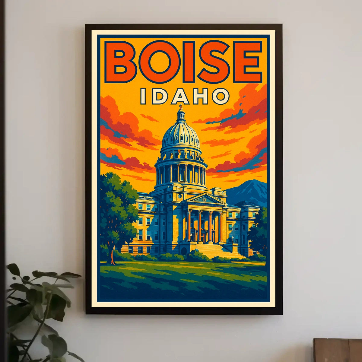 Boise, Idaho Capitol Building Poster
