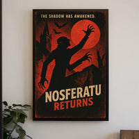 Nosferatu Eerie Gothic Horror Art Print Fantasy or Mythology Poster
