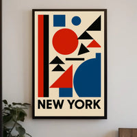 New York Geometric Art Poster