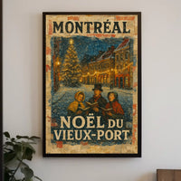 Noël Du Vieux-Port Montréal Poster