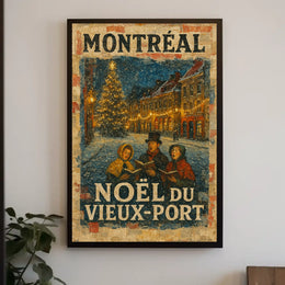 Noël Du Vieux-Port Montréal Poster