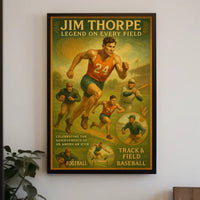 Jim Thorpe – Legend on Every Field Poster