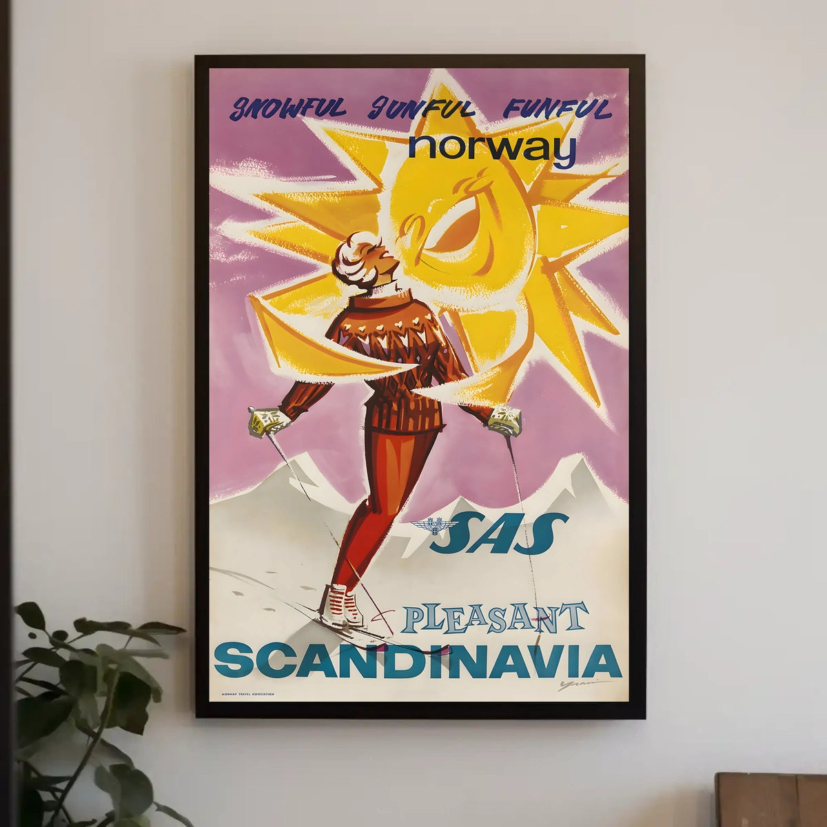 Snowful Gumful Funful Norway Poster