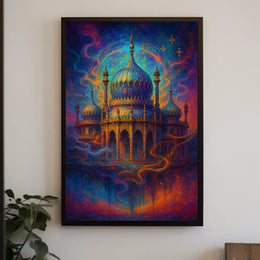 Mystical Palace in Dreamscape Poster