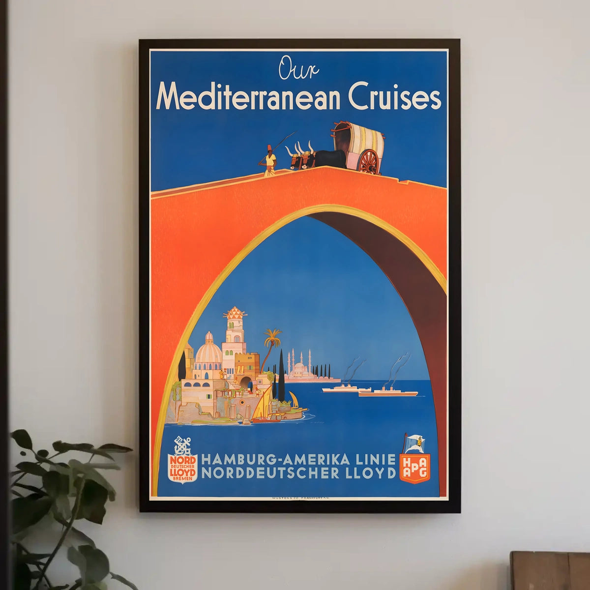 Mediterranean Cruises Advertisement Poster
