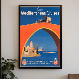 Mediterranean Cruises Advertisement Poster