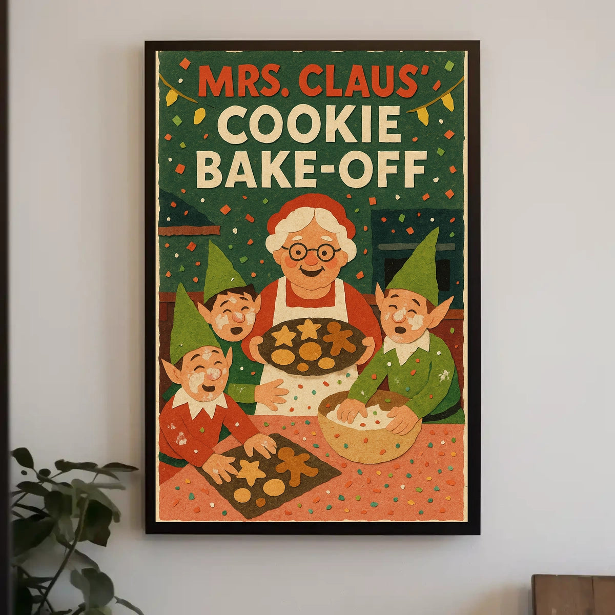 Mrs. Claus Cookie Bake-Off Poster