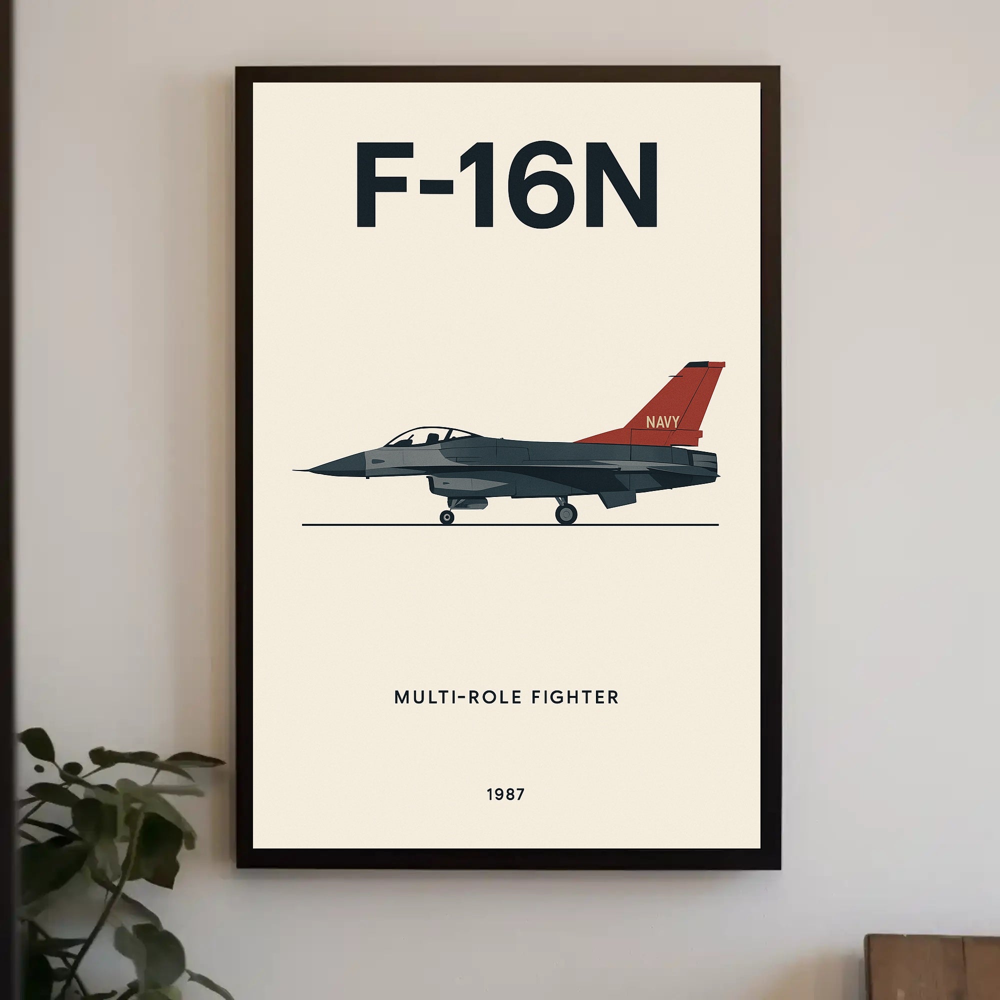 F-16N Fighter Jet Military Recruitment Poster PosterGoat