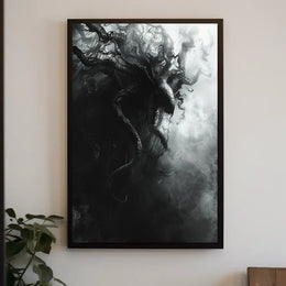 Dark Surreal Tentacle Entity Horror Art Poster PosterGoat