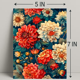 Vibrant Floral Garden Artistic Masterpiece Poster