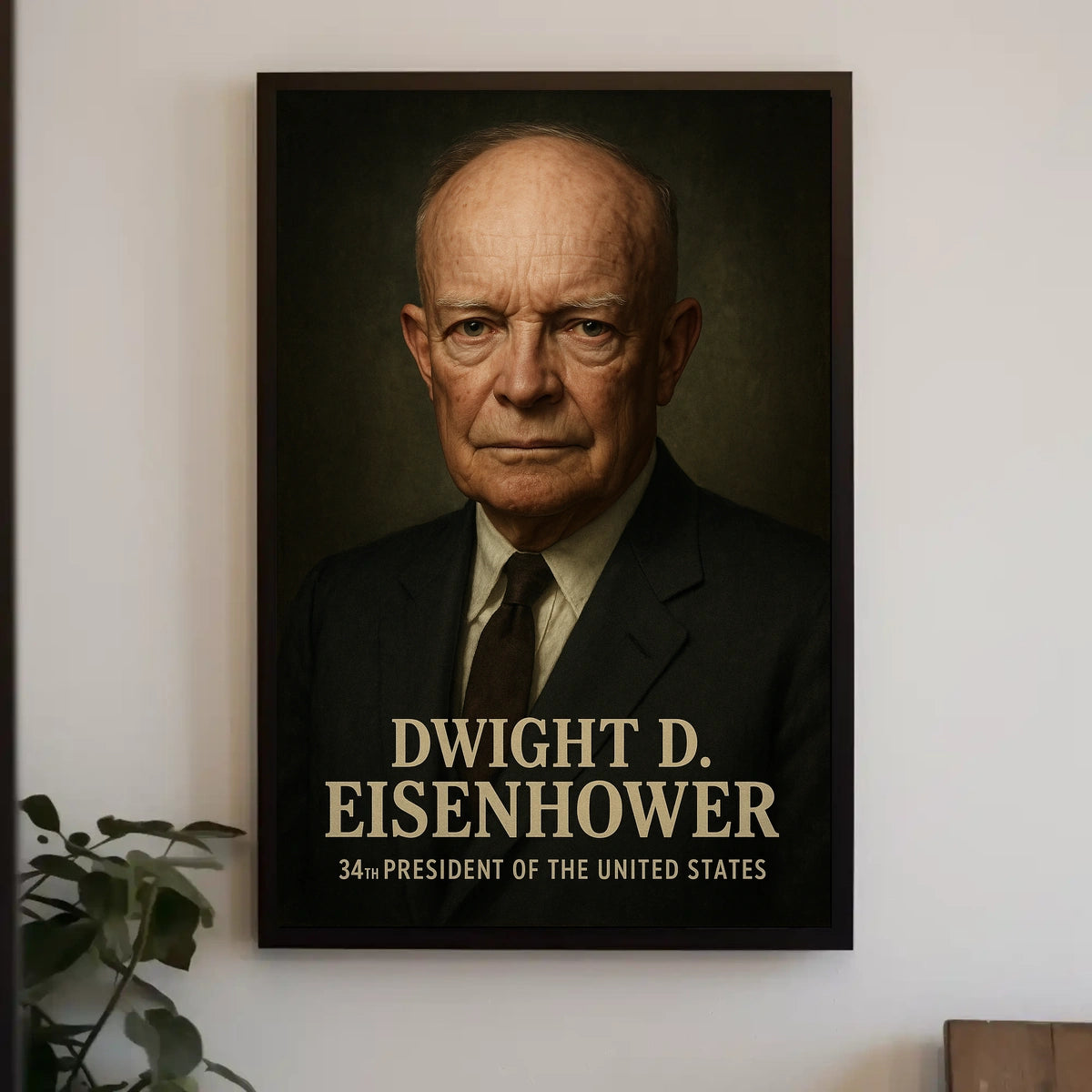 Dwight D Eisenhower 34th President Poster Wall Art Decor