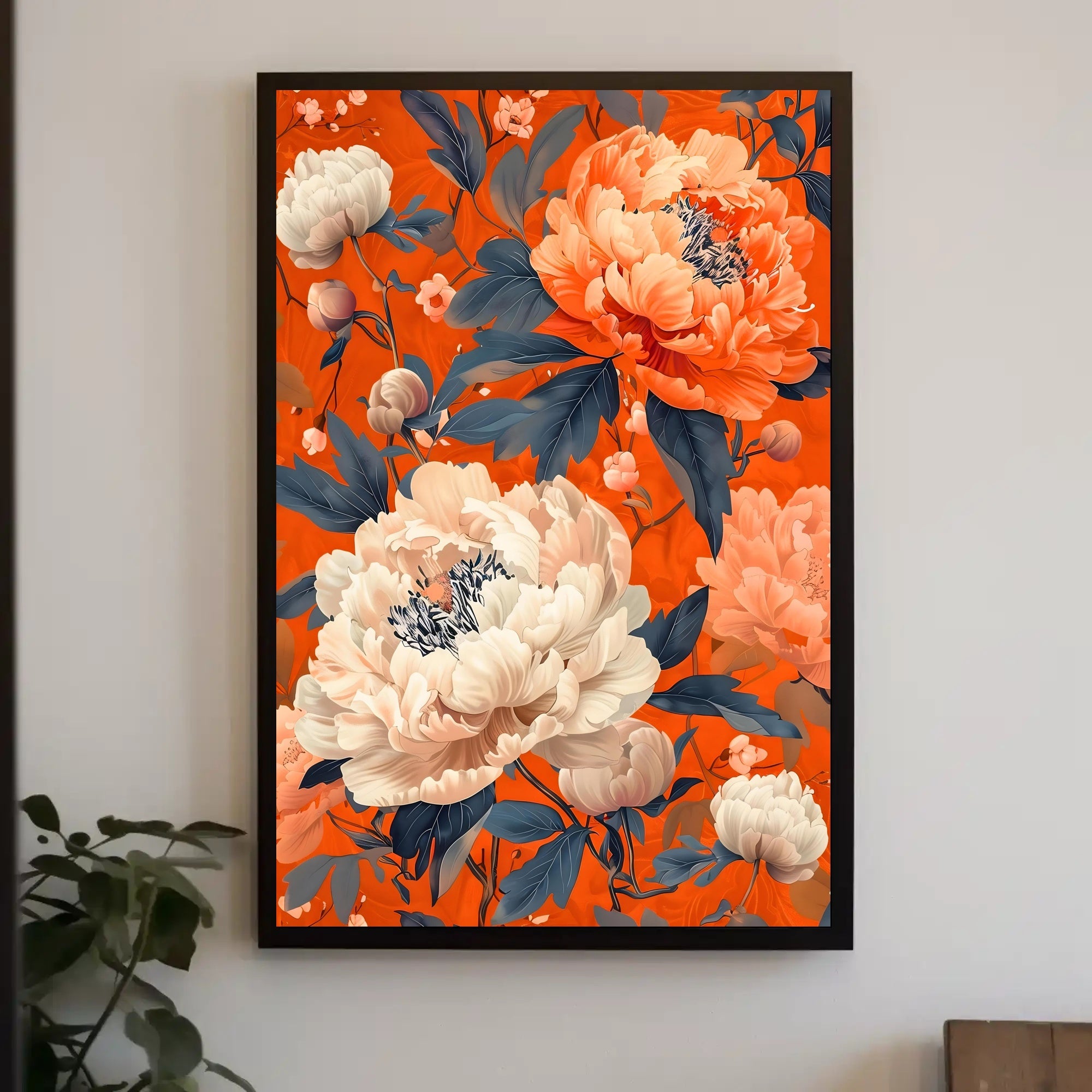 Vibrant Floral Elegance Wall Art Print