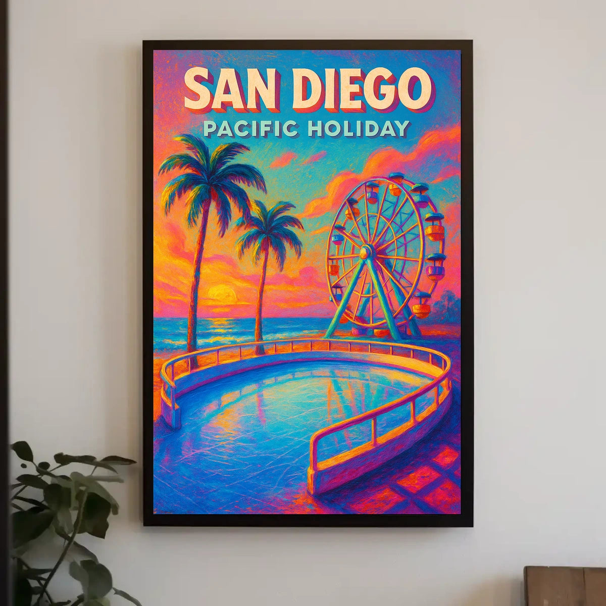 San Diego Pacific Holiday Poster