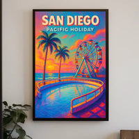 San Diego Pacific Holiday Poster