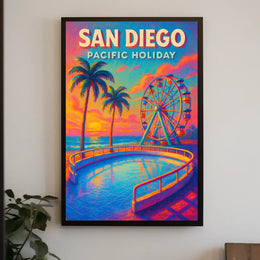 San Diego Pacific Holiday Poster