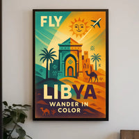 Fly Libya Wander In Color Poster