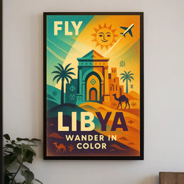 Fly Libya Wander In Color Poster