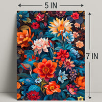 Vibrant Floral Symphony William Morris Art Poster