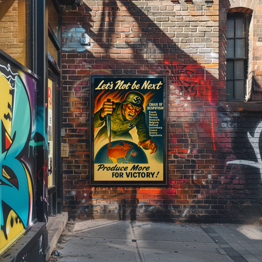 Let's Not Be Next WWII Propaganda Poster