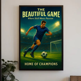 Soccer Stadium Action: Sports Poster PosterGoat
