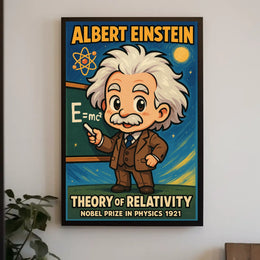 Albert Einstein Theory Of Relativity Poster
