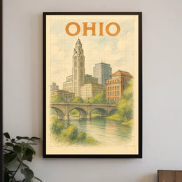 Ohio Cityscape Poster