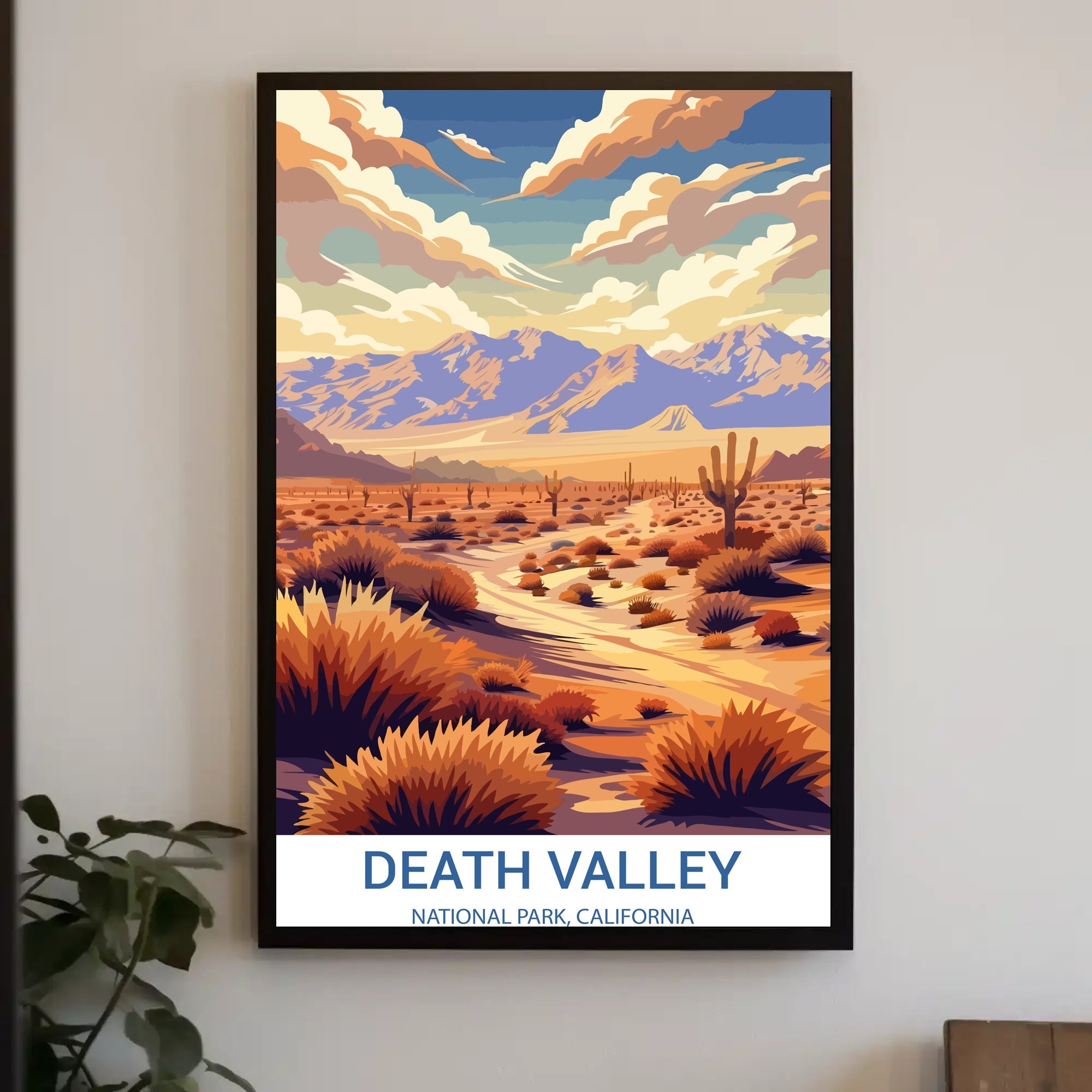 Death Valley Desert Escape National Park Poster