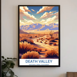 Death Valley Desert Escape National Park Poster