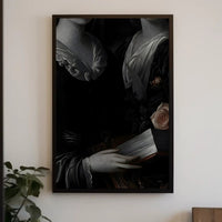 Vintage Chiaroscuro Dual Portrait: Cultural or Heritage Poster PosterGoat