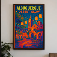 Albuquerque Desert Glow Poster