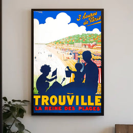 Trouville La Reine Des Plages Poster
