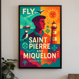 Fly to Saint Pierre and Miquelon Poster