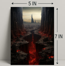 The Abyssal Cityscape Poster
