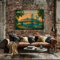 Jacksonville First Coast Charm Travel Poster